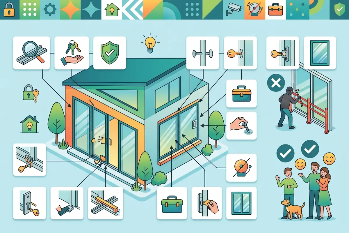 Sliding door and window locks: the cheap fix that stops most break-ins